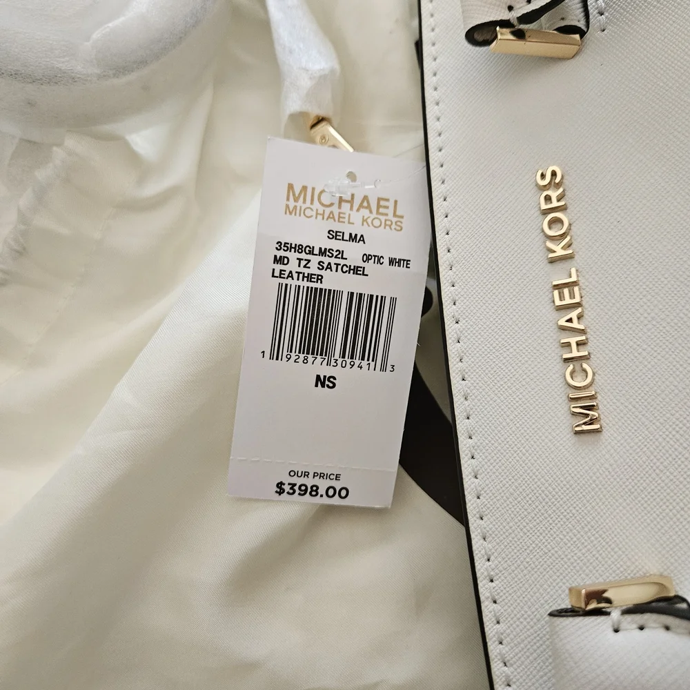 Michael Kors Cream Satchel - Picture 2 of 3